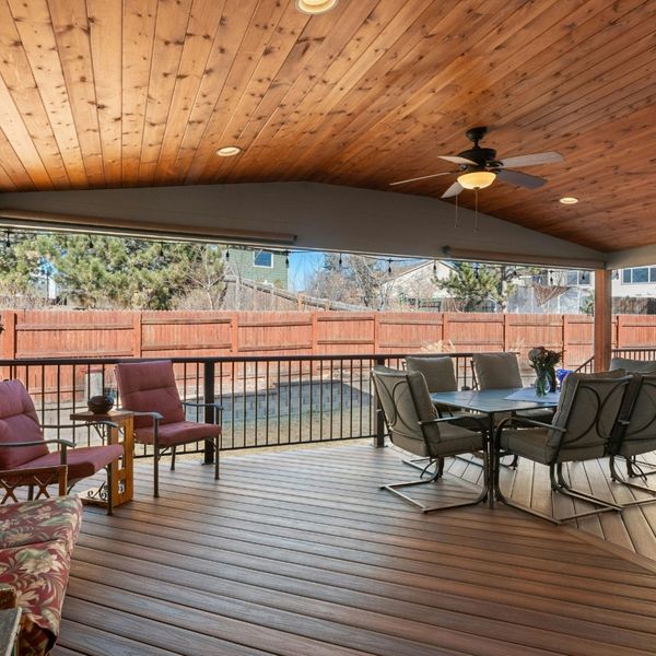 wooden patio cover