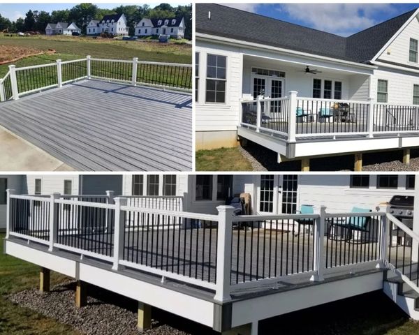 collage of composite deck collage of composite deck