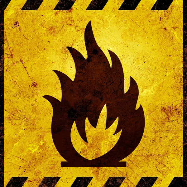 fire danger sign