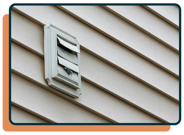 dryer vent on outside of building