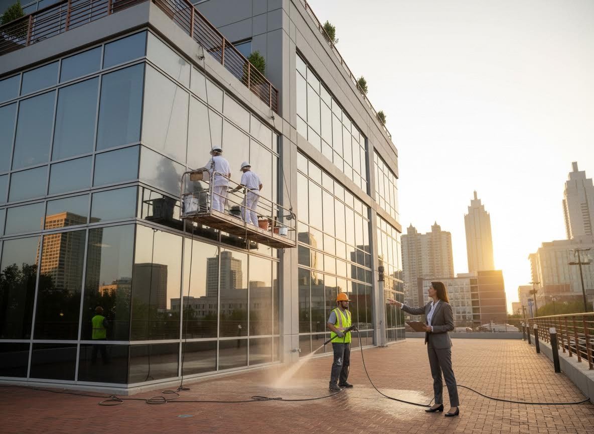 Commercial Building Exterior Cleaning and Maintenance
