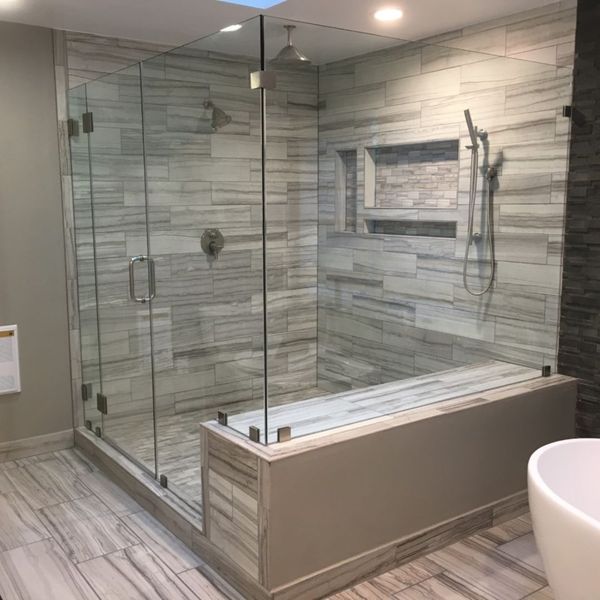 residential glass frameless shower