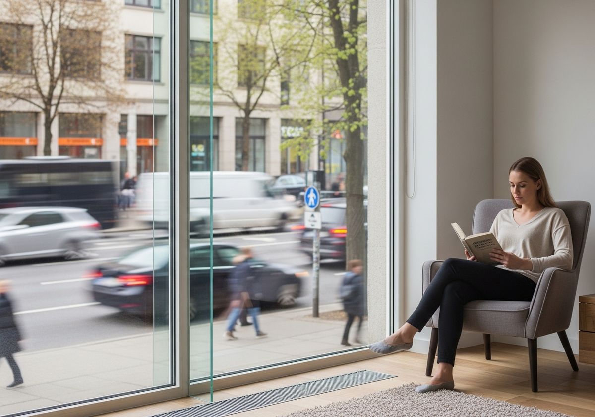 Woman Reading by a Large Window