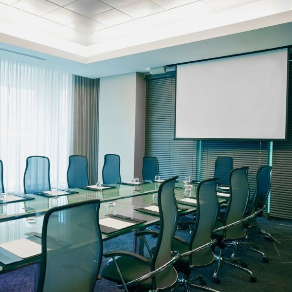 glass conference table