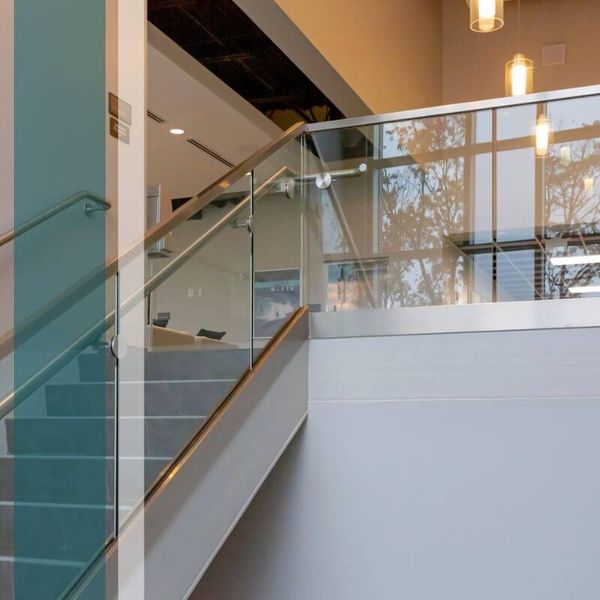 glass staircase