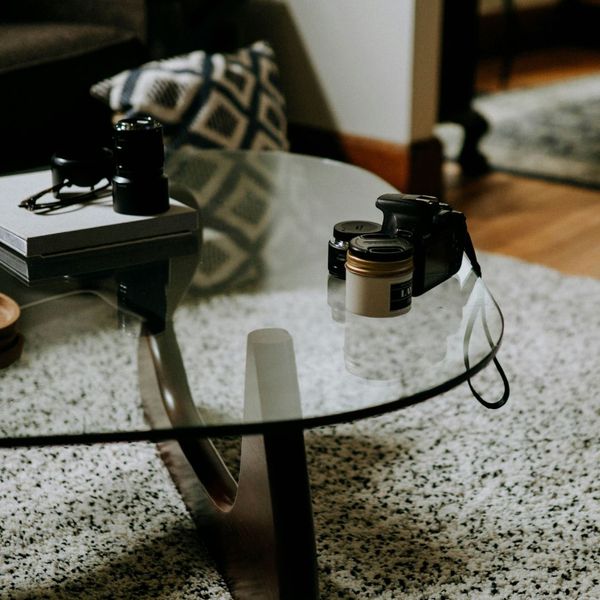 glass coffee table