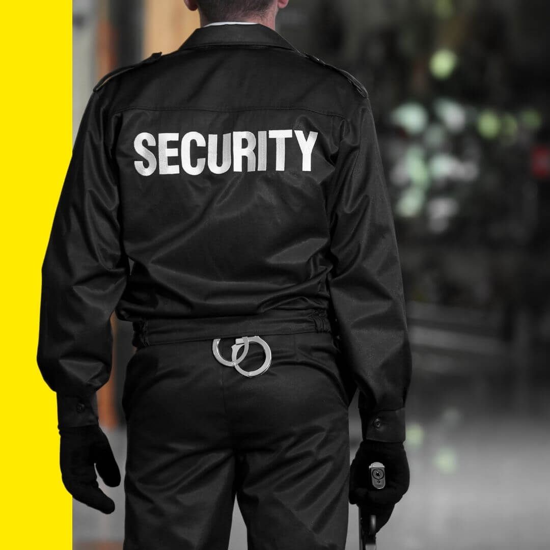 security guard with handcuffs