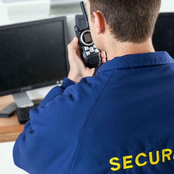 Guard using a talking device