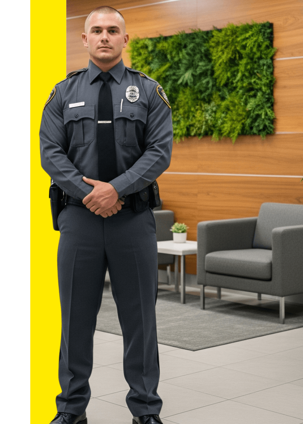 security guard in office setting