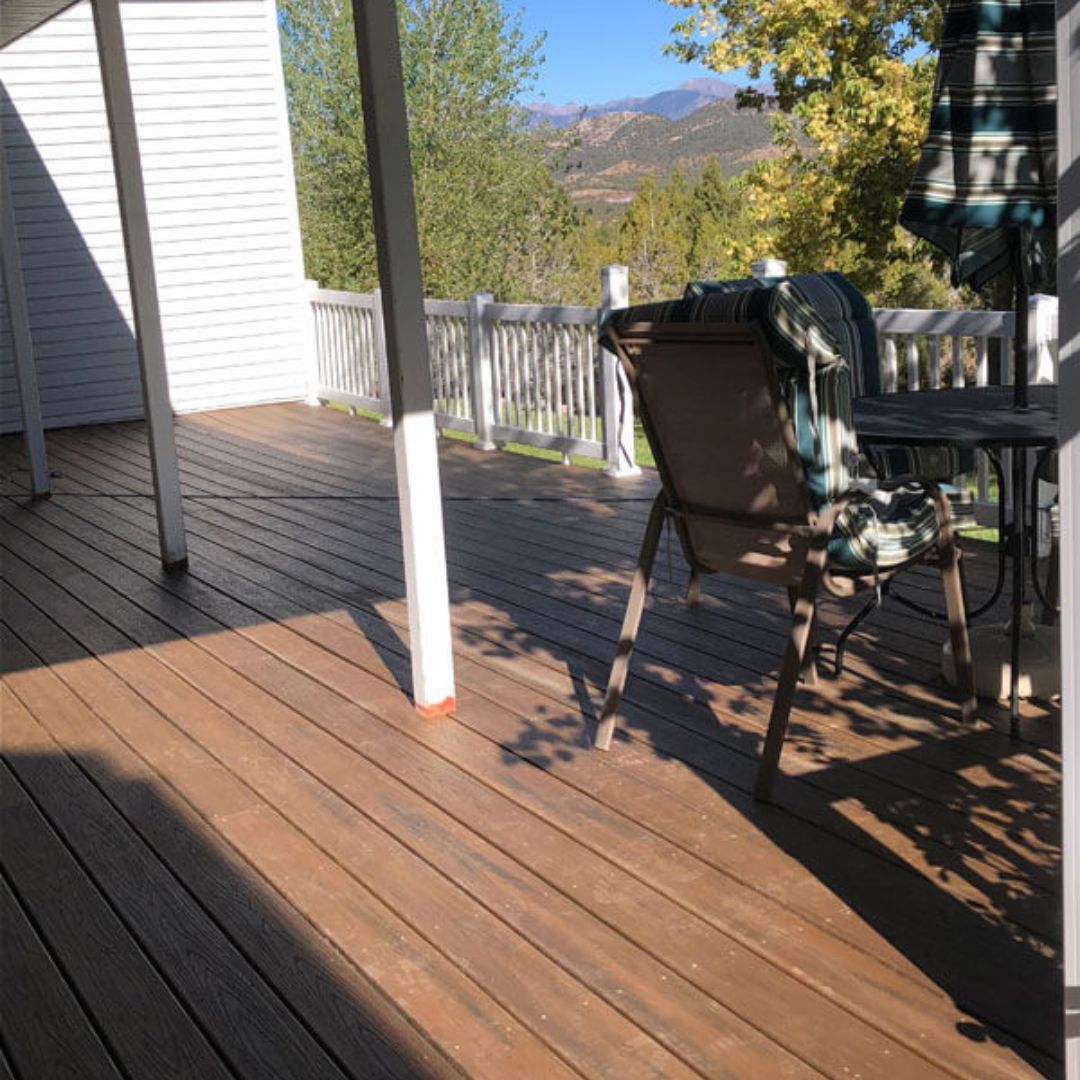 Wood deck