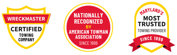 Wreckmaster certified towing company nationally recognized by american towman association since 1999 marylands most trusted towing provider since 1999 Wreckmaster certified towing company nationally recognized by american towman association since 1999 marylands most trusted towing provider since 1999