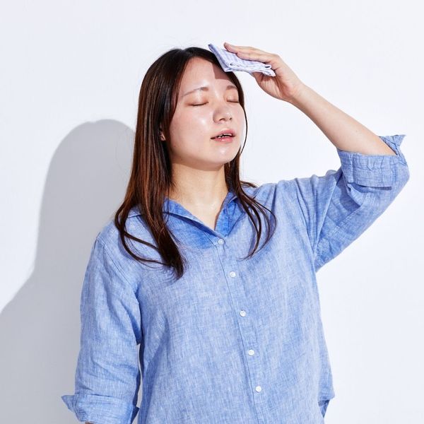 woman who is sweating