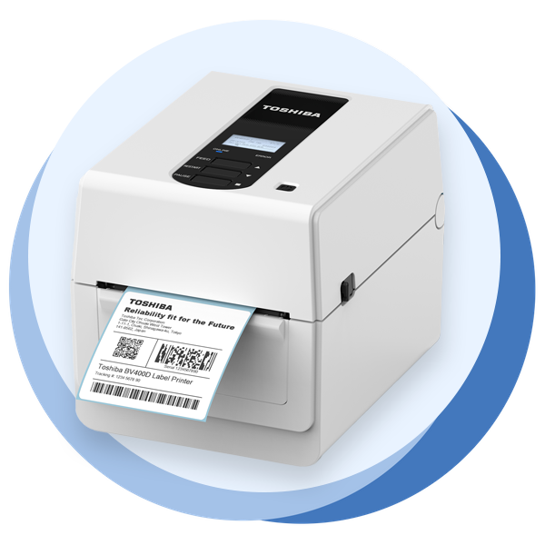 Printer with label