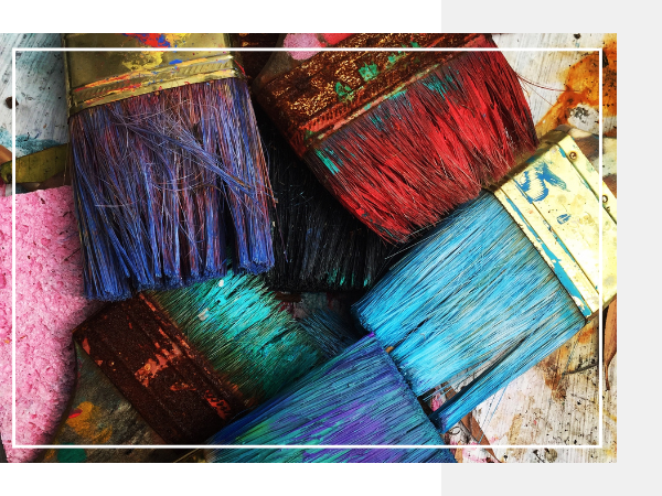 Paint brushes. Paint brushes.