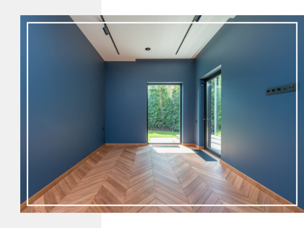 Home with newly painted walls.