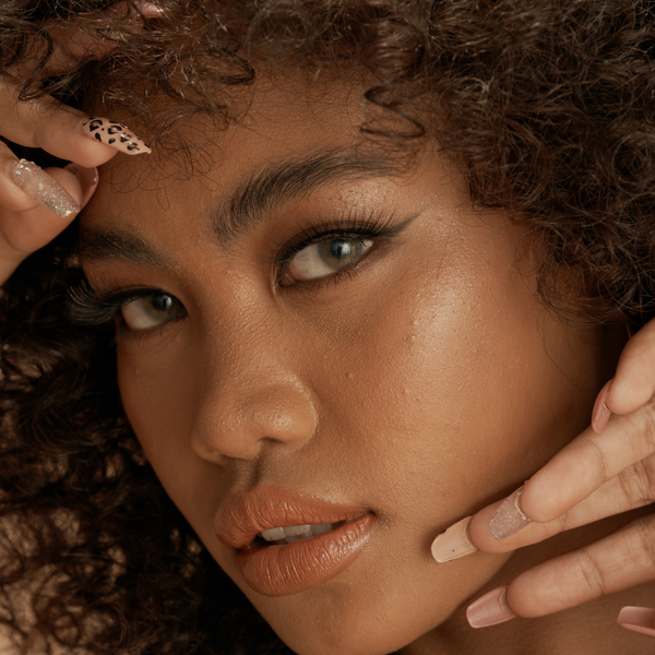 woman with curly hair