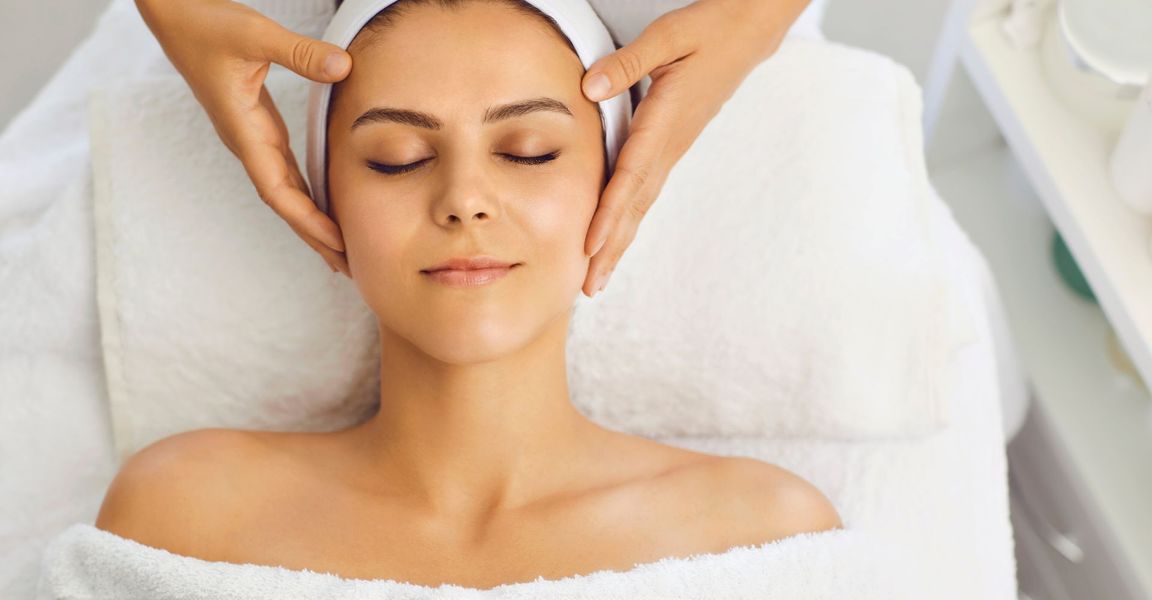 Woman skin treatment