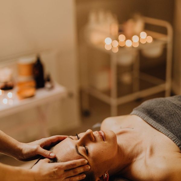 Woman at a med spa