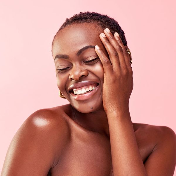 black woman smiling black woman smiling