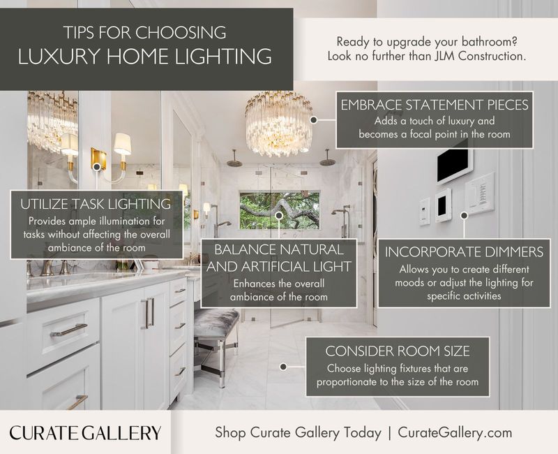 Tips for Choosing Luxury Home Lighting Infographic