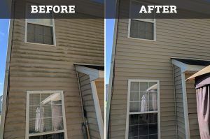 Before and After Pressure Washing Image