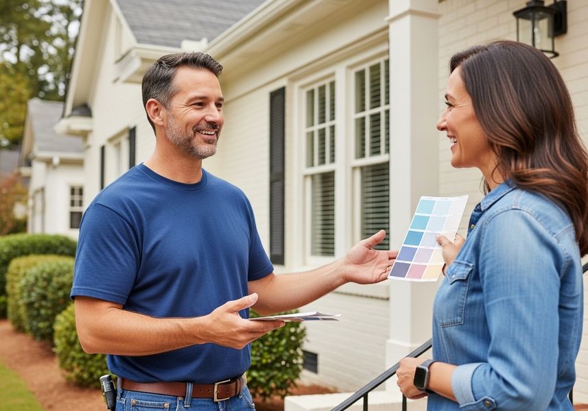 Homeowners Choosing Paint Colors