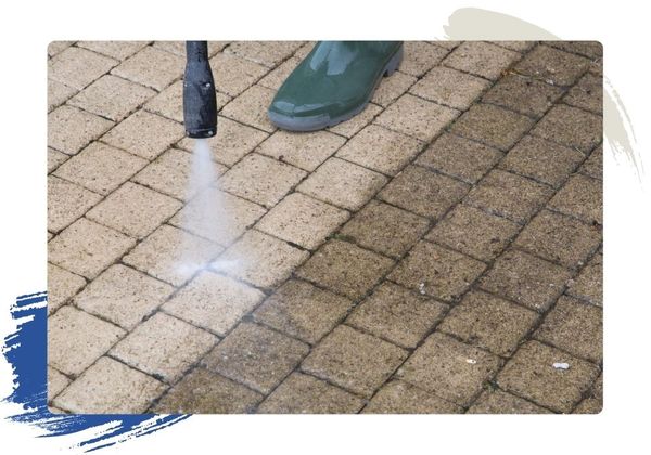 pressure washing pavers