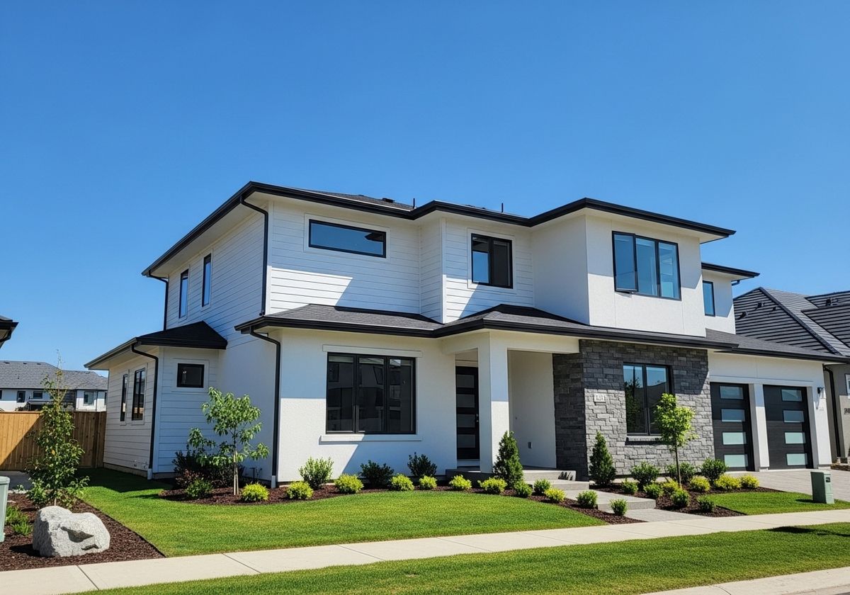 Modern Two-Story Home with Landscaped Yard