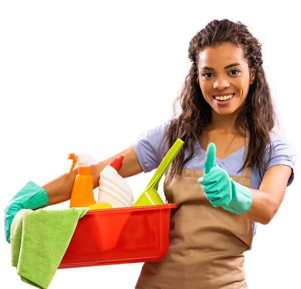 Woman cleaning