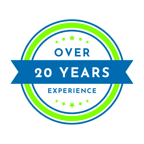 Over 20 years experience 
