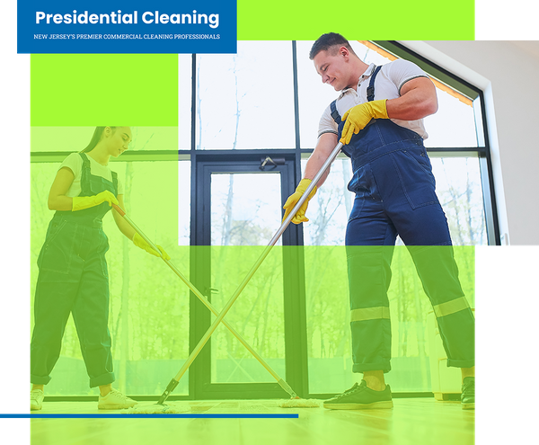 Professionals cleaning flooring in a  home