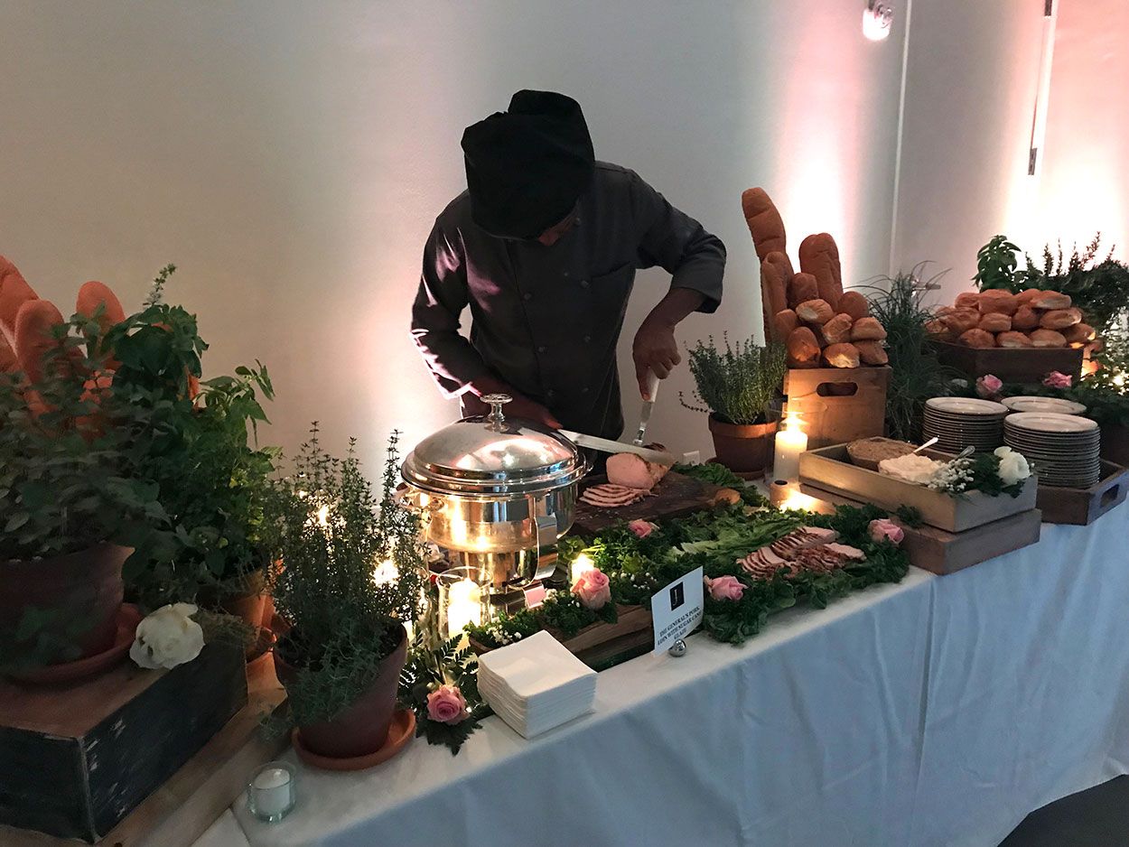 Chef preparing entree at the Jaxson