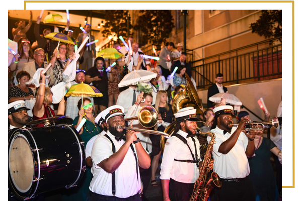 brass band and second line parade