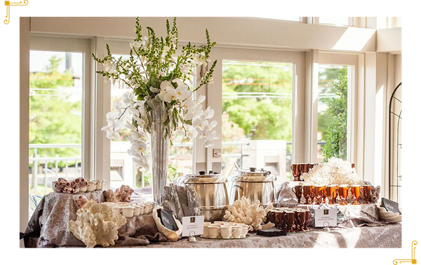 Ornate table setting