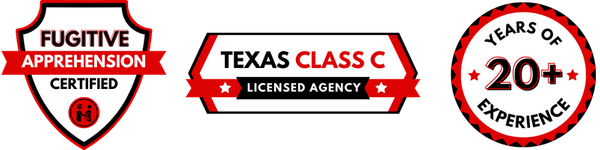 fugitive apprehension certified, Texas class c licensed agency, 20+ years of experience