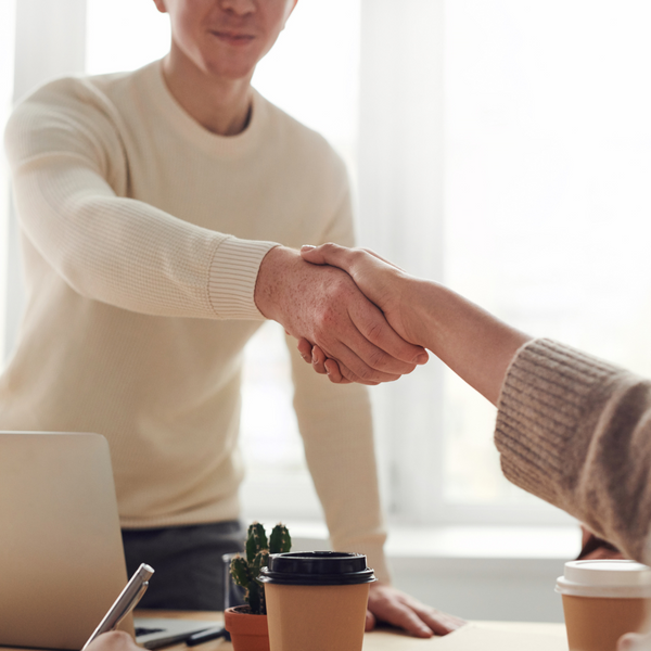 Shaking hands