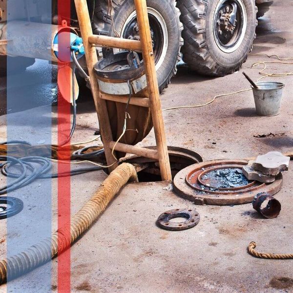 ladder into sewer