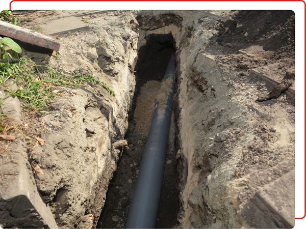 sewer line