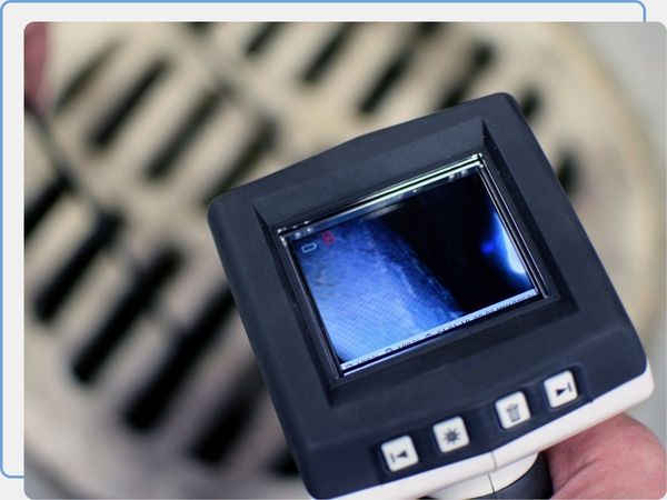 sewer camera inspection being performed
