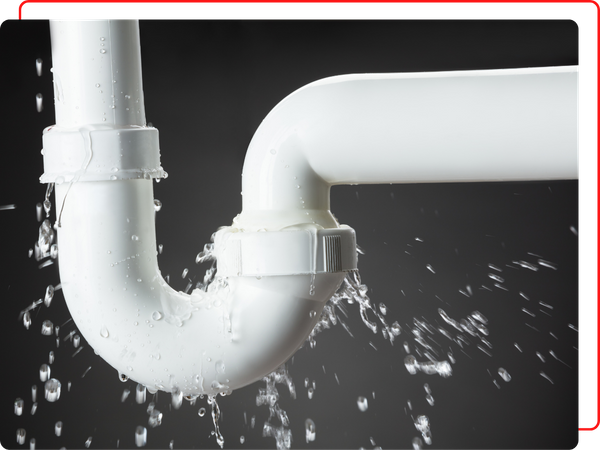 burst pipe