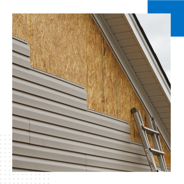 siding being replaced on home