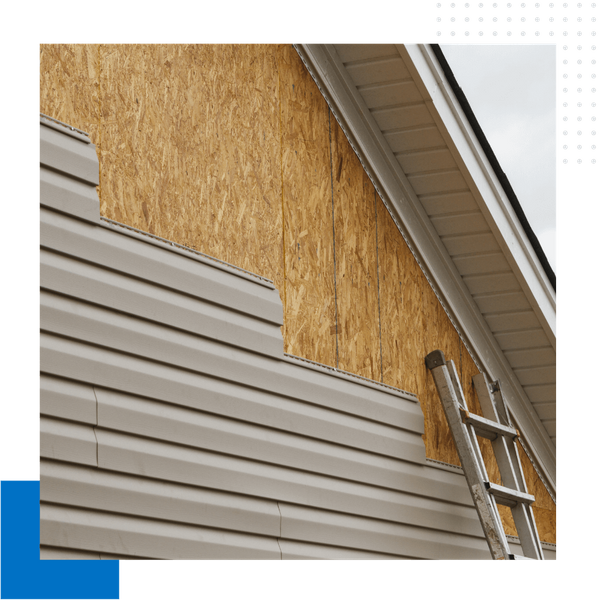 siding install in progress siding install in progress