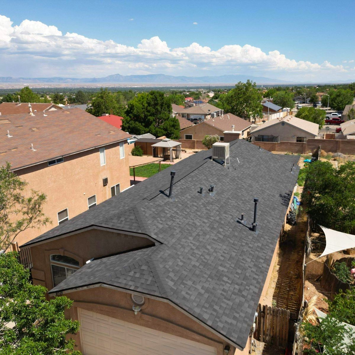 new single roof from above