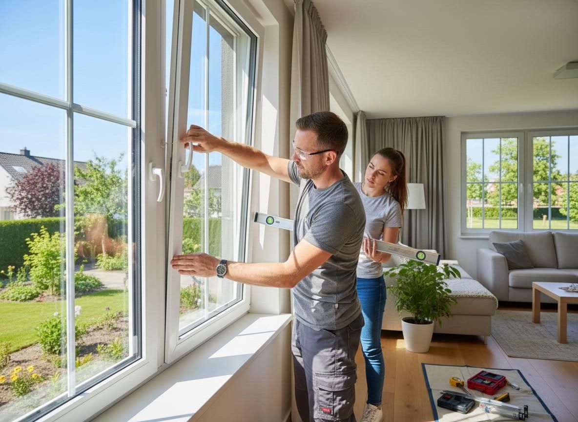 Couple Installing New Window