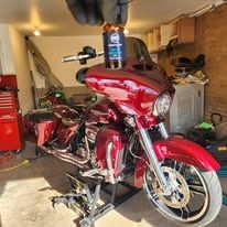 Red Motorcycle polished and ceramic coated in Sioux City