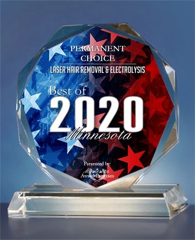 Laser Hair Removal & Electrolysis Best of 2020 Minnesota Award Laser Hair Removal & Electrolysis Best of 2020 Minnesota Award