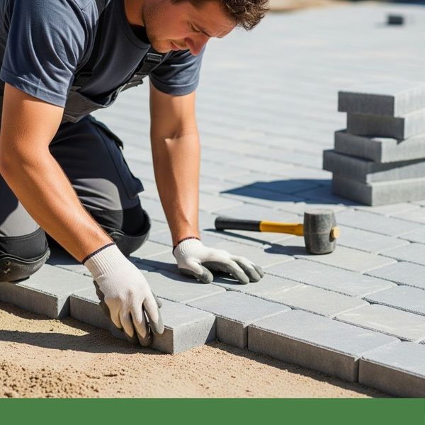 Hardscaping installation