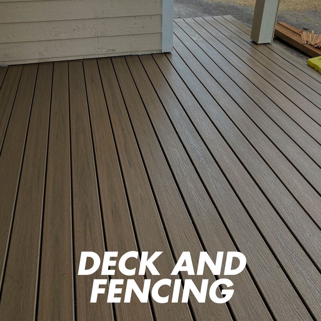 Deck and fencing - a new deck