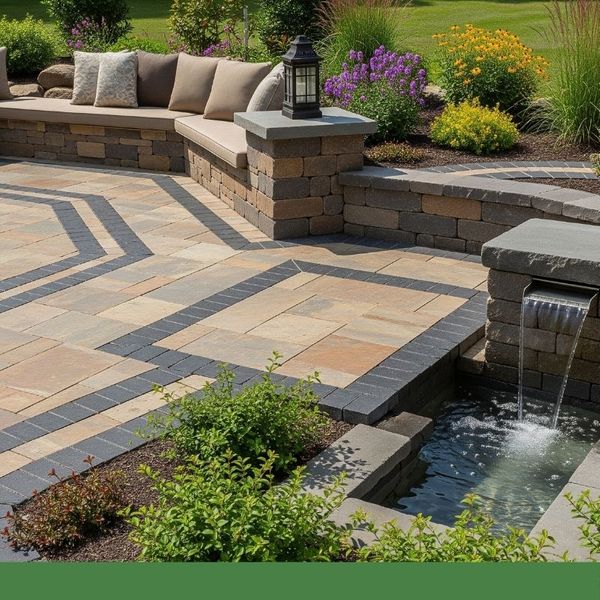 Hardscaping in the backyard