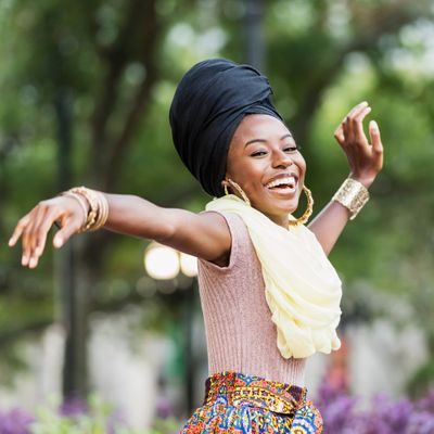 Black woman dancing
